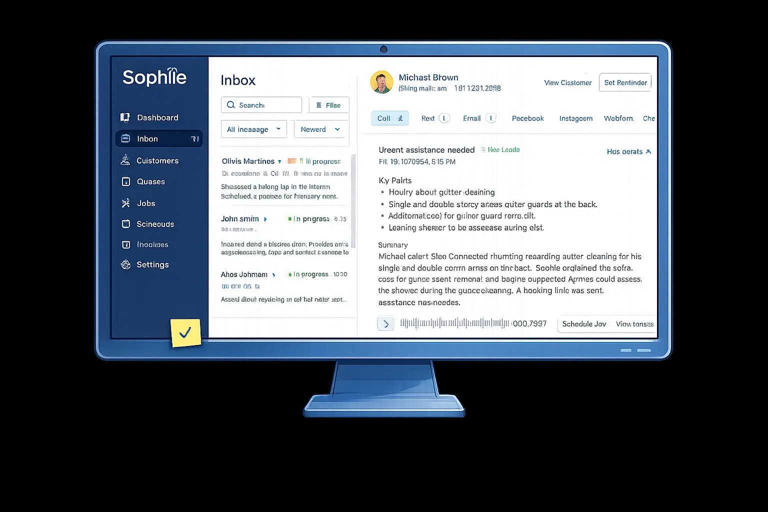 Sophiie.ai application dashboard