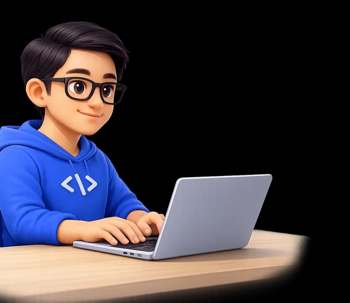 Senior developer character